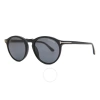 TOM FORD TOM FORD AURELE SMOKE OVAL UNISEX SUNGLASSES FT0904 01A 52