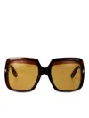 Tom Ford Eyewear Square-frame Sunglasses In Brown