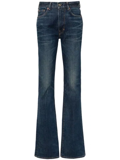 Tom Ford Flared Jeans In Hb772 - Mid Blue