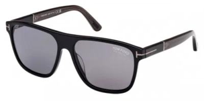 Pre-owned Tom Ford Authentic  Sunglasses Frances Ft 1081-01d Black W/ Smoke Lens 58mm In Gray