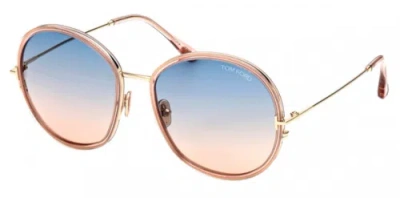 Pre-owned Tom Ford Authentic  Sven Sunglasses Ft0946-72w Gold W/ Pink Lens 58mm