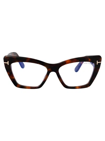 Tom Ford Avana Scura Acetate Glasses In Brown