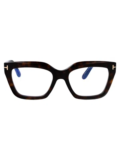 Tom Ford Avana Scura Acetate Glasses In Brown