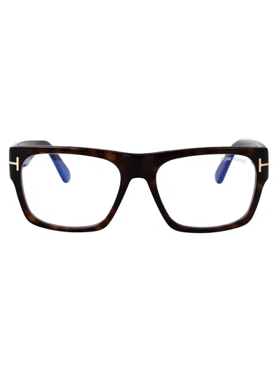 Tom Ford Avana Scura Acetate Optical Glasses In 001 Nero Lucido