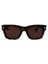 Tom Ford Eyewear Square Frame Sunglasses In Brown
