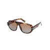 Tom Ford Womens Brown Tr001779 Cecil Pilot-frame Acetate Sunglasses