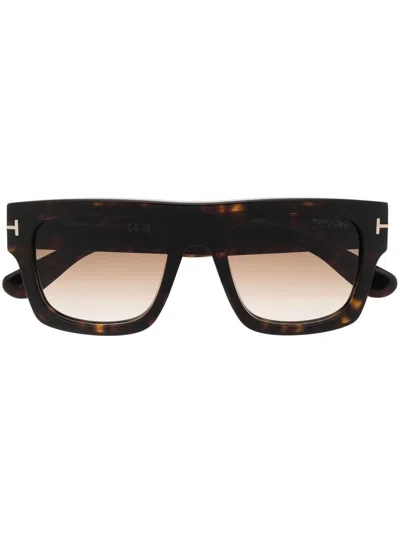 Tom Ford Avana Scura  / Marrone Grad Acetate Sunglasses