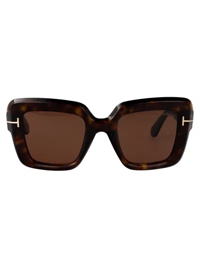 Tom Ford Avana Scura  / Roviex Acetate Sunglasses In Brown
