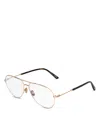 Tom Ford Aviator Blue Light Glasses, 57mm