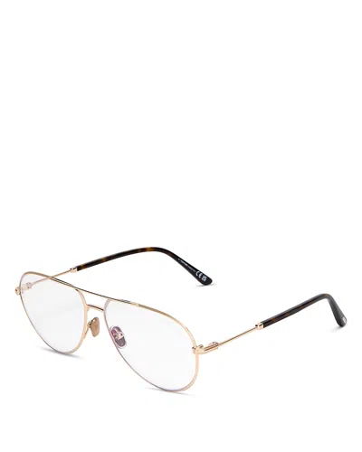 Tom Ford Aviator Blue Light Glasses, 57mm
