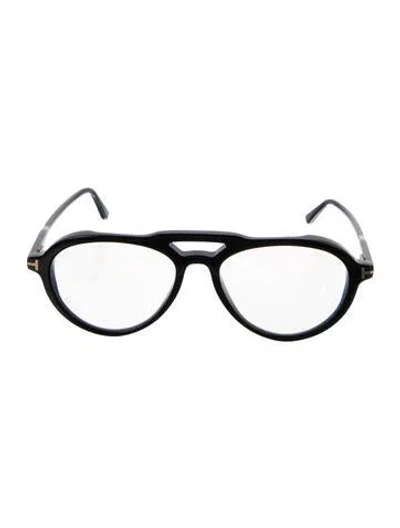 Pre-owned Tom Ford Aviator Eyeglasses In Black