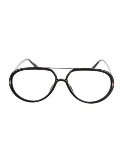 Pre-owned Tom Ford Aviator Eyeglasses In Black