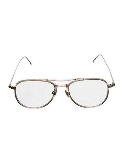 Pre-owned Tom Ford Aviator Eyeglasses In Black