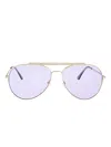 Tom Ford Aviator-frame Sunglasses In Gold