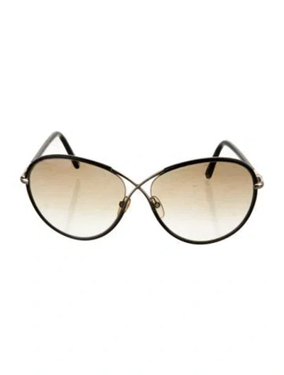 Pre-owned Tom Ford Aviator Gradient Sunglasses In Black