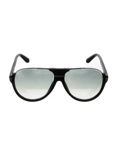 Pre-owned Tom Ford Aviator Gradient Sunglasses In Black