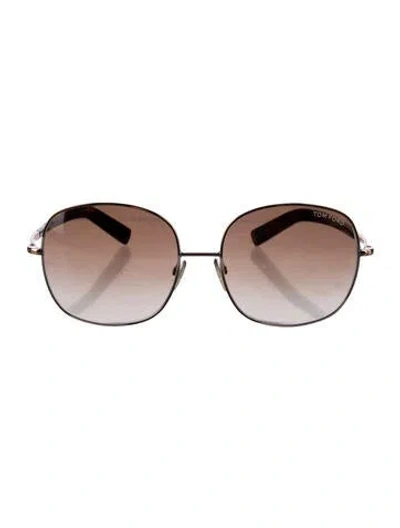 Pre-owned Tom Ford Aviator Gradient Sunglasses In Brown