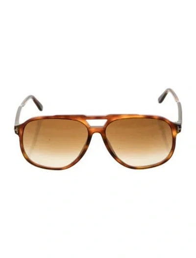 Pre-owned Tom Ford Aviator Gradient Sunglasses In Brown