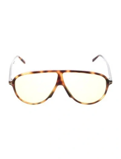 Pre-owned Tom Ford Aviator Gradient Sunglasses In Brown