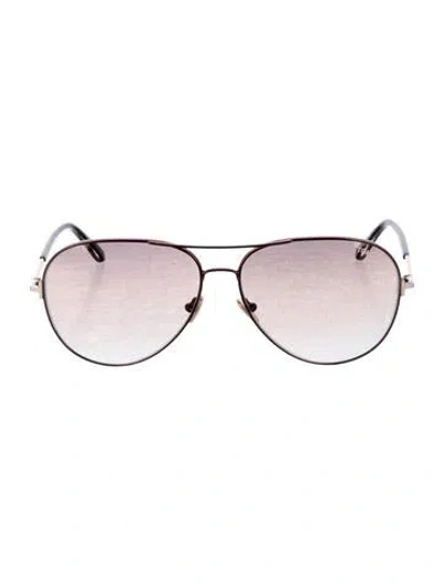 Pre-owned Tom Ford Aviator Gradient Sunglasses In Brown