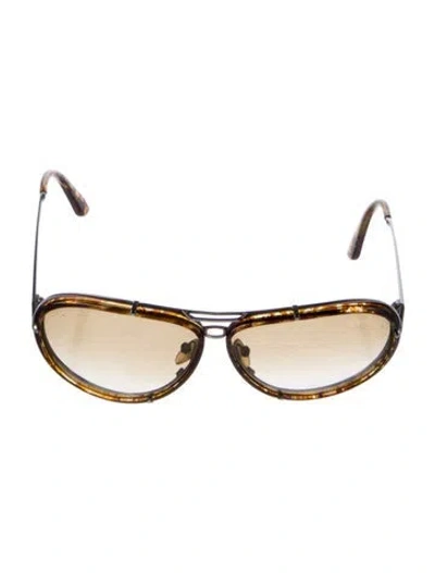 Pre-owned Tom Ford Aviator Gradient Sunglasses In Multi