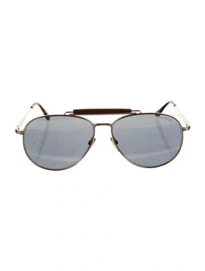 Pre-owned Tom Ford Aviator Mirrored Sunglasses