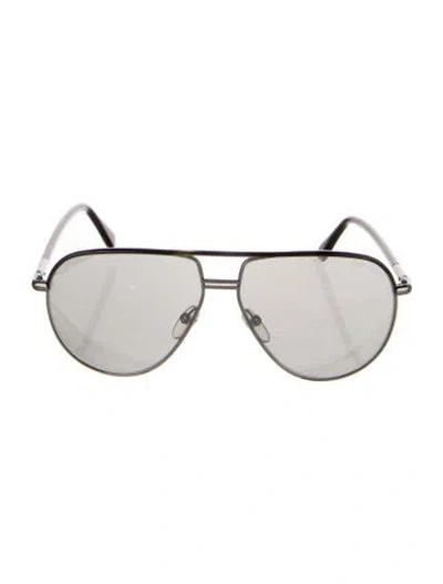 Pre-owned Tom Ford Aviator Mirrored Sunglasses In Brown