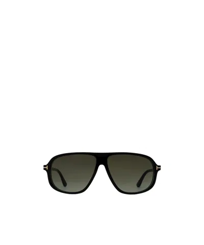 Tom Ford Aviator Sunglasses In Black
