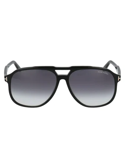Tom Ford Aviator Sunglasses Ft0753 01 B In Black