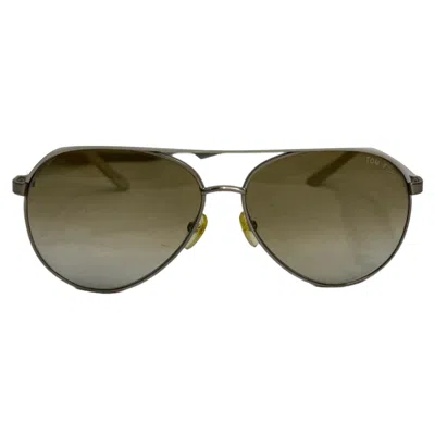 Tom Ford Aviator Sunglasses In Ivory Acetate In Gold