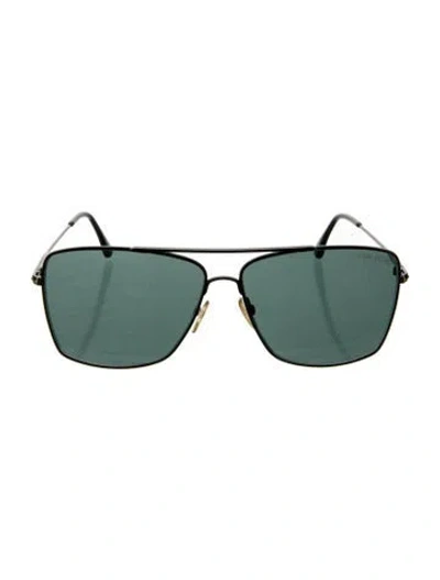 Pre-owned Tom Ford Aviator Tinted Sunglasses In Black