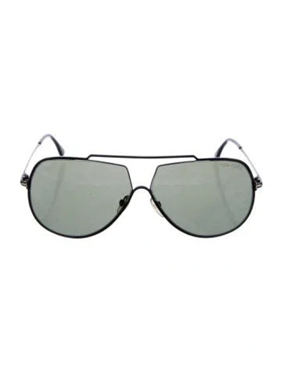 Pre-owned Tom Ford Aviator Tinted Sunglasses In Black