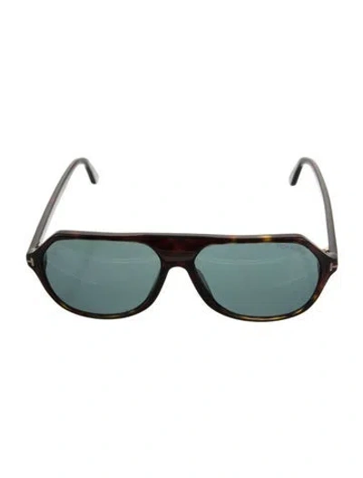 Pre-owned Tom Ford Aviator Tinted Sunglasses In Black