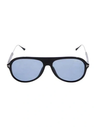 Pre-owned Tom Ford Aviator Tinted Sunglasses In Black