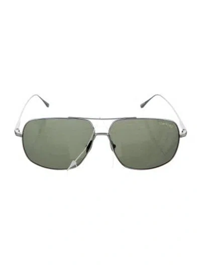 Pre-owned Tom Ford Aviator Tinted Sunglasses In Black