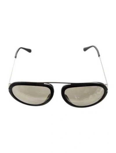 Pre-owned Tom Ford Aviator Tinted Sunglasses In Black