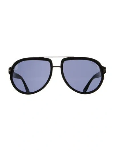 Pre-owned Tom Ford Aviator Tinted Sunglasses In Black