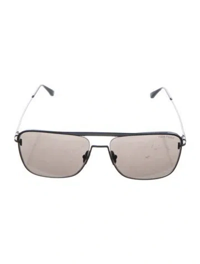 Pre-owned Tom Ford Aviator Tinted Sunglasses In Black
