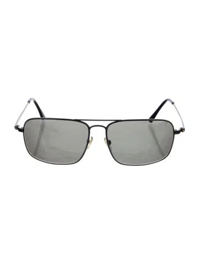 Pre-owned Tom Ford Aviator Tinted Sunglasses In Black