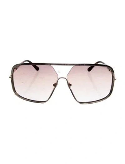 Pre-owned Tom Ford Aviator Tinted Sunglasses In Gold