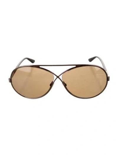 Pre-owned Tom Ford Aviator Tinted Sunglasses In Neutral