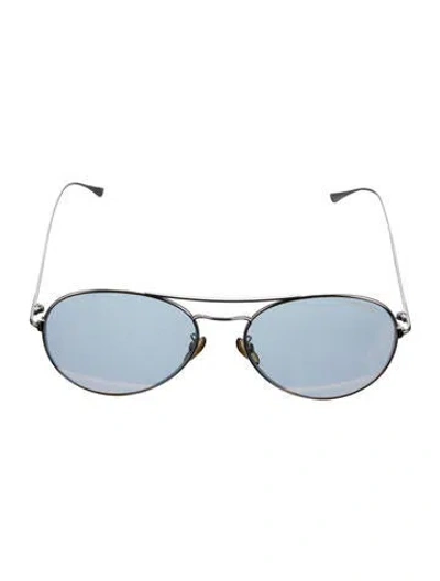 Pre-owned Tom Ford Aviator Tinted Sunglasses In Silver