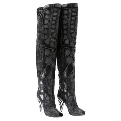 Pre-owned Tom Ford A/w 2013 Rare  Black Over-the-knee Boots 37.5, 38 Nwt