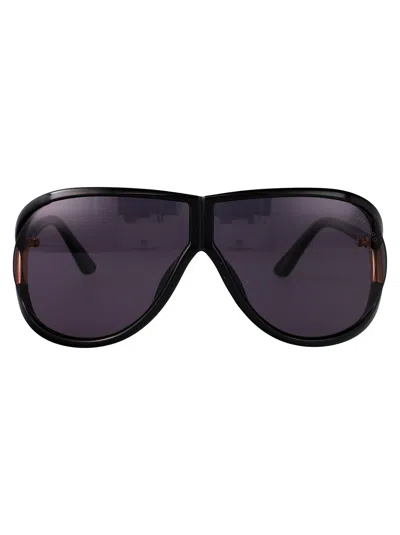 Tom Ford Axel Sunglasses In Nero Lucido / Fumo