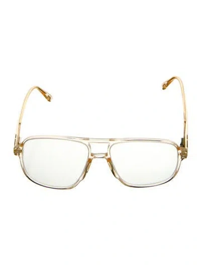 Pre-owned Tom Ford B Blue Light Aviator Eyeglasses In Neutral