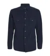 Tom Ford Cotton Corduroy Western Shirt In Blue