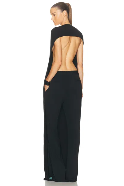 Tom Ford Backless Bipart Jumpsuit In Black