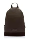 Tom Ford Logo-patch Backpack In Brown