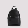 Tom Ford Textured Leather Backpack With Pocket On The Front In Blue