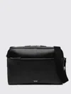 Tom Ford Grain Leather Messenger Bag Adjustable Strap In Black